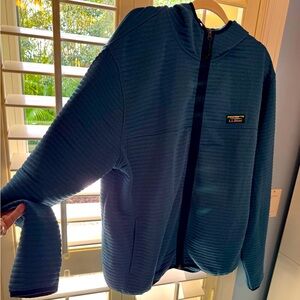 Men’s L.L. Bean lightweight hooded fleece jacket
